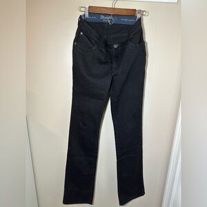 Wrangler Willow Jeans Womens 27/3x36 Black Ultimate Riding Mid-Rise BootCut NEW